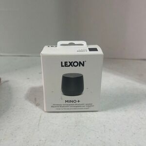 Lexon Mino+ Portable Bluetooth Speaker Black LA125 Wireless Charging TWS Selfie
